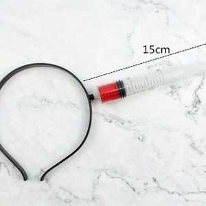 Halloween simulation penetrating headgear scissors